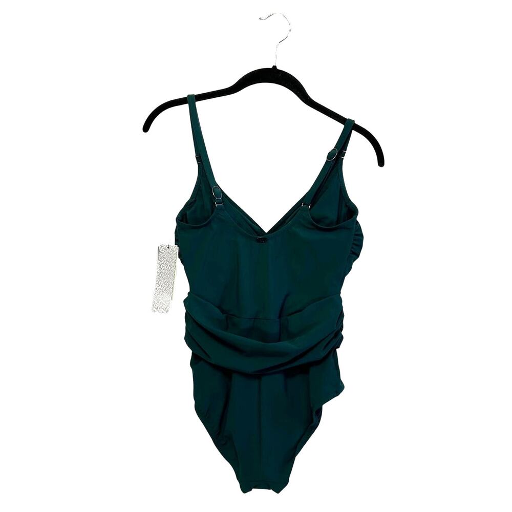 Amoressa Miraclesuit Getty One Piece Swimsuit NWT Women's Sz 6 Oil Slick Slim - Picture 2 of 11